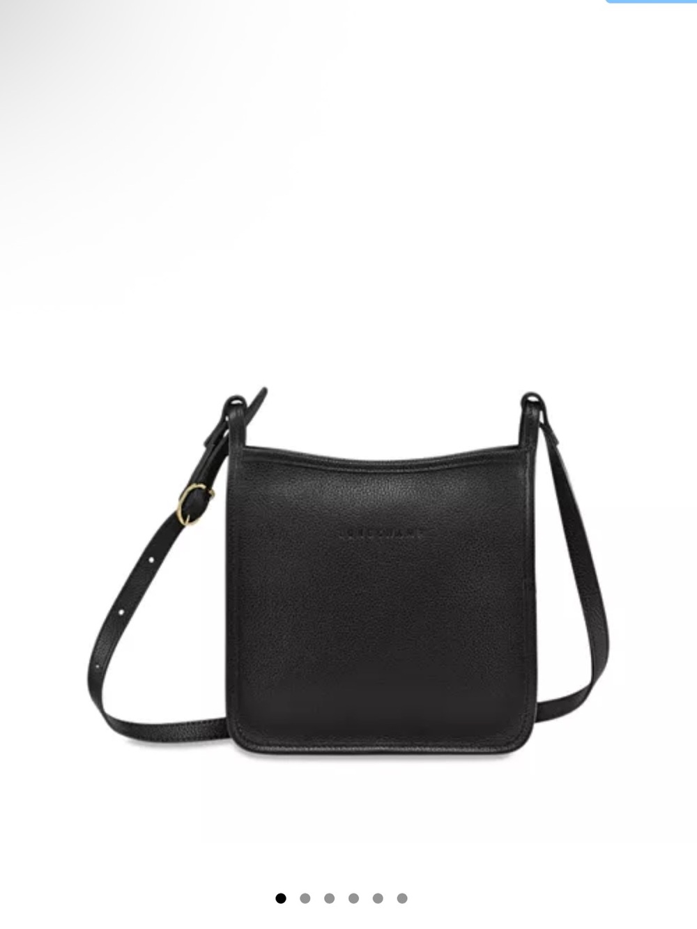 Longchamp Le Foulonné Small Zip Leather Crossbody in grey/taupe - Picture 11 of 12